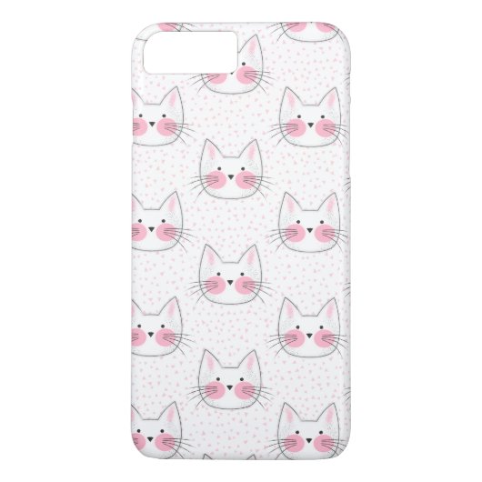 Niedliche Japaner Kawaii Kitty-Katzen Case-Mate iPhone Hülle (Rückseite)