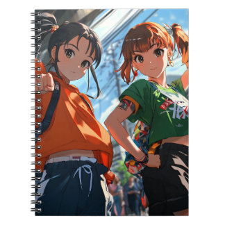 Niedliche japanische Anime Girl Notebook Spirale Notizblock
