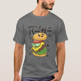 Niedliche japanische Burger Kawaii Food Lover Gesc T-Shirt