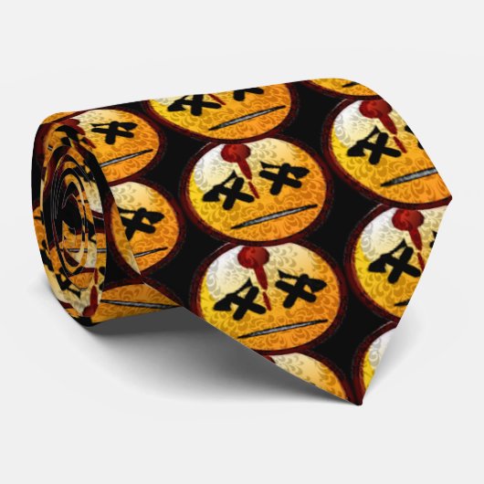 Niedliche japanische Emo Emoticons Krawatte (Gerollt)