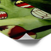 Niedliche japanische Geisha-Originalkunst Poster (Ecke)