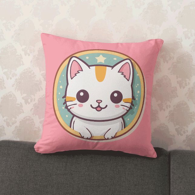Niedliche japanische Katze Kawaii Kitten Kissen (Von Creator hochgeladen)