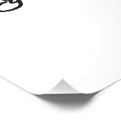 Niedliche japanische Katze und Sakura mit "Neko"-B Poster (Ecke)