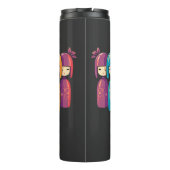 Niedliche japanische Kokeshi Dolls Thermosbecher (Rückseite)