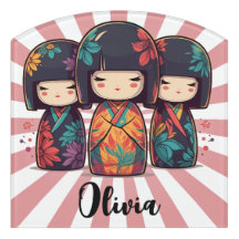 Niedliche japanische Kokeshi Dolls