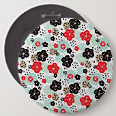 Niedliche japanische Muster Button (Vorne & Hinten)