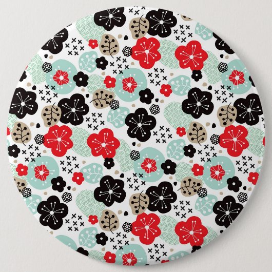 Niedliche japanische Muster Button (Vorderseite)