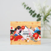 Niedliche japanische Postkarte (Stehend Vorderseite)