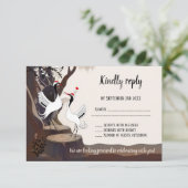 Niedliche japanische RSVP-Karte Einladung (Stehend Vorderseite)