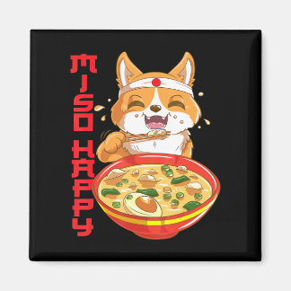 Niedliche japanische Shiba Inu Dog Miso Soup Magnet