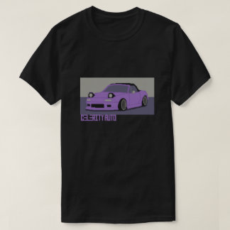 Niedliche japanische Sportwagen Pixel Art T-Shirt