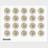 Niedliche Jelly Beans Candy Oaster Stickers (Blatt)