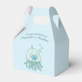 Niedliche Jellyfish Baby Dusche Kawaii Blue Boy Geschenkschachtel