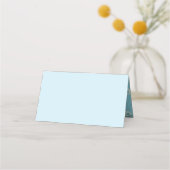 Niedliche Jellyfish Baby Dusche Kawaii Blue Boy Platzkarte (Rückseite)