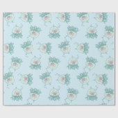 Niedliche Jellyfish Babydusche Kawaii Pink Girl Geschenkpapier (Flach)