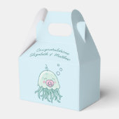 Niedliche Jellyfish Babydusche Kawaii Pink Girl Geschenkschachtel (Rückseite)
