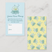 Niedliche Jellyfish Babydusche Kawaii schätzt wie Begleitkarte (Vorne/Hinten)