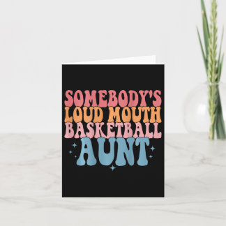 Niedliche Jemand's Loud Mouth Bysketbyll Tante Bys Karte