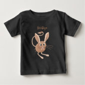 Niedliche Jerboa-Cartoon-Abbildung Baby T-shirt (Vorderseite)