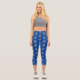 Niedliche Jerboa-Cartoon-Abbildung Capri Leggings