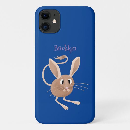 Niedliche Jerboa-Cartoon-Abbildung Case-Mate iPhone Hülle (Rückseite)