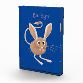 Niedliche Jerboa-Cartoon-Abbildung Fotoblock (Rechts)