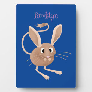 Niedliche Jerboa-Cartoon-Abbildung Fotoplatte