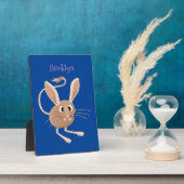 Niedliche Jerboa-Cartoon-Abbildung Fotoplatte (Seite)