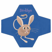 Niedliche Jerboa-Cartoon-Abbildung Fußball (Flach)