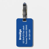 Niedliche Jerboa-Cartoon-Abbildung Gepäckanhänger (Rückseite vertikal)