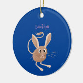 Niedliche Jerboa-Cartoon-Abbildung Keramik Ornament (Links)