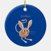 Niedliche Jerboa-Cartoon-Abbildung Keramik Ornament (Hinten)