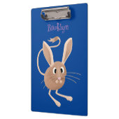 Niedliche Jerboa-Cartoon-Abbildung Klemmbrett (Links)
