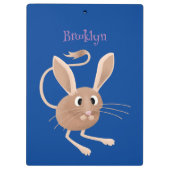 Niedliche Jerboa-Cartoon-Abbildung Klemmbrett (Rückseite)