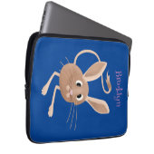 Niedliche Jerboa-Cartoon-Abbildung Laptopschutzhülle (Vorne Rechts)