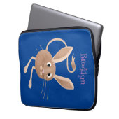 Niedliche Jerboa-Cartoon-Abbildung Laptopschutzhülle (Vorderseite Links)
