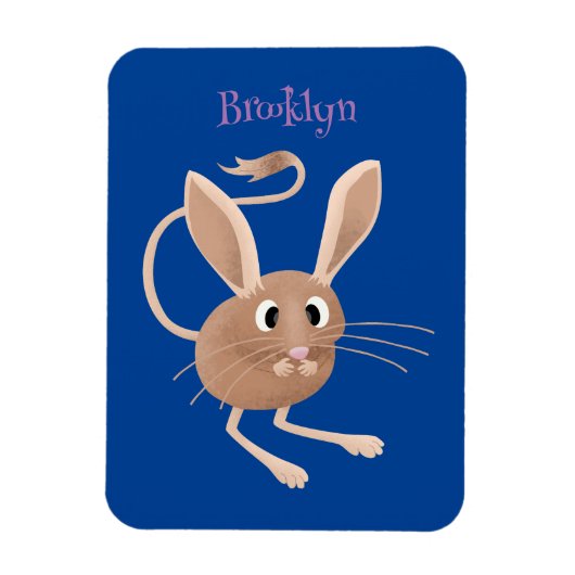 Niedliche Jerboa-Cartoon-Abbildung Magnet (Vertikal)
