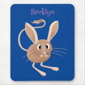Niedliche Jerboa-Cartoon-Abbildung Mousepad (Vorne)