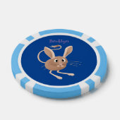 Niedliche Jerboa-Cartoon-Abbildung Pokerchips (Einzeln)