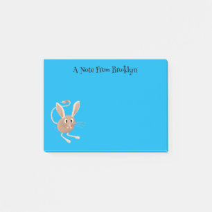 Niedliche Jerboa-Cartoon-Abbildung Post-it Klebezettel