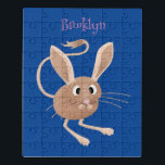 Niedliche Jerboa-Cartoon-Abbildung Puzzle<br><div class="desc">Diese niedliche,  langgezogene Jerboa wird in lustiger Cartoon-Illustration-Stil für Kinder und Kinder im Herzen gezeichnet. Viel Spaß bei der Hoffnung!</div>