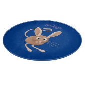 Niedliche Jerboa-Cartoon-Abbildung Schneidebrett (Ecke)
