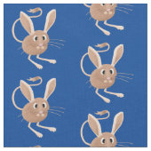 Niedliche Jerboa-Cartoon-Abbildung Stoff (Nahaufnahme)