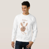 Niedliche Jerboa-Cartoon-Abbildung Sweatshirt (Vorne ganz)