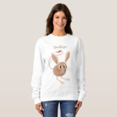 Niedliche Jerboa-Cartoon-Abbildung Sweatshirt (Vorne ganz)