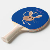 Niedliche Jerboa-Cartoon-Abbildung Tischtennis Schläger (Vorderseite)