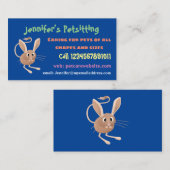 Niedliche Jerboa-Cartoon-Abbildung Visitenkarte (Vorne/Hinten)