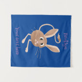 Niedliche Jerboa-Cartoon-Abbildung Wandteppich (Vorderseite (Horizontal))
