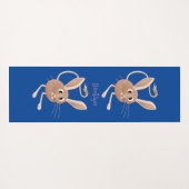 Niedliche Jerboa-Cartoon-Abbildung Yogamatte (Rückseite (Horizontal))