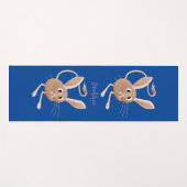 Niedliche Jerboa-Cartoon-Abbildung Yogamatte (Vorderseite (Horizontal))